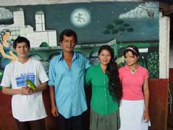 Armando (far left) and his family.