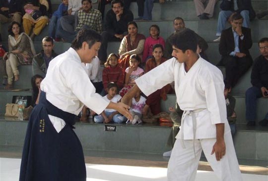 Public demonstration given by Homma Kancho.