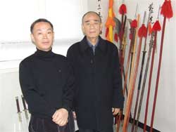 Left; Instructor Shin  Right; Korea Sib Pal Ki Association President Kim.