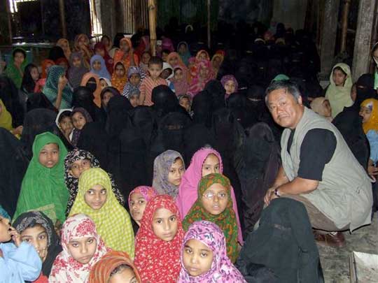 At the Madrasah Atimkhana orphanage for girls.