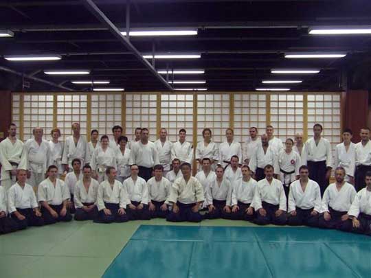 Homma Kancho with Budapest Butokukan students.