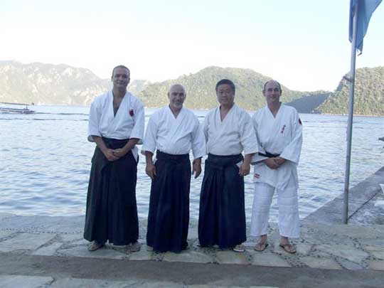 From left; Instructor Alpa, Uludag Sensei, Homma Kancho and Inagu Sensei.