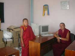 More smiles…monks happy to receive!